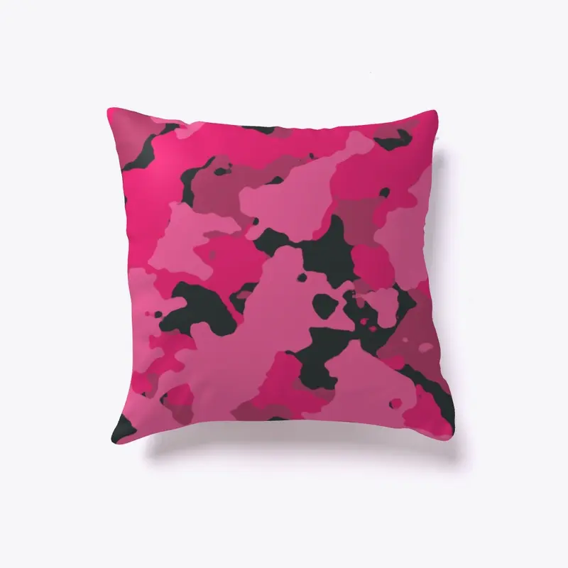 Pink Camo Pillow