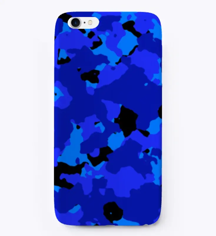 Blue Camo iPhone Case