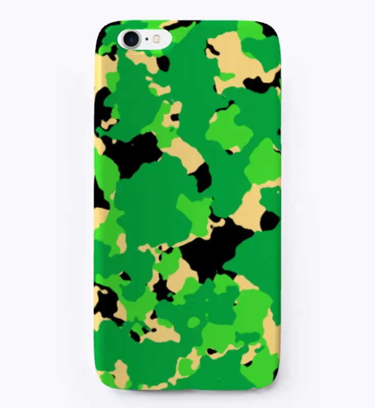 Green Camo iPhone Case